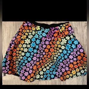 Brightly Colored Flower Pattern Golf/Tennis Skort by Sparkle Skirts-L